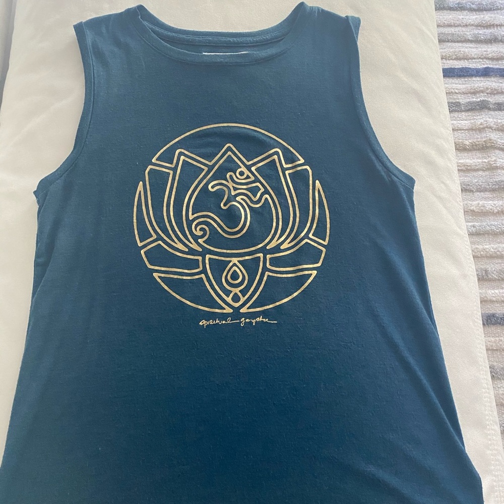 Spiritual gangster long Lotus flower tank
